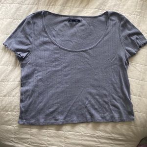 American Eagle Lettuce Edge Crop Top